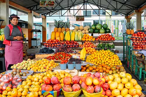The Nomad Challenge | Variety of fruits in a market in Quito